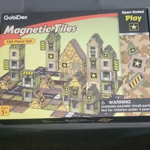 GobiDex Army Magnetic Tiles 100 Piece Set